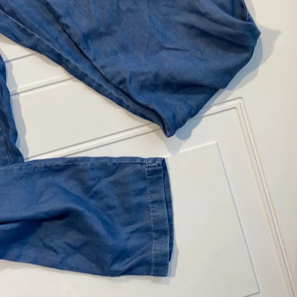 NWT Beach Lunch Lounge Mallie Paperbag Pants Chambray S - Picture 3 of 6
